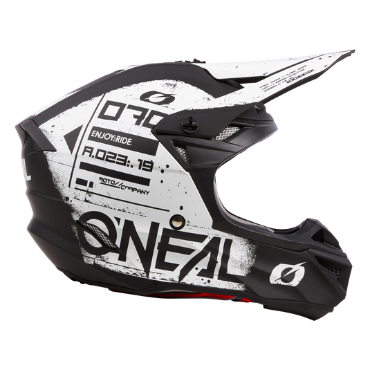 O'Neal 5 SRS Scarz V.24 Helmet Black/White