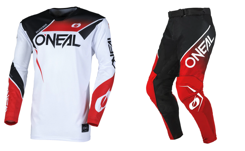 Load image into Gallery viewer, O'Neal Hardwear Air V.25 Slam Black/Red Pants & Jersey Gearset