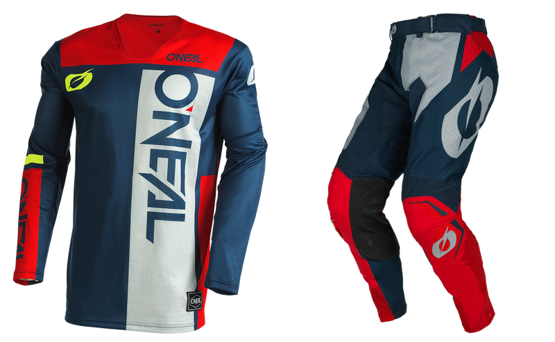 Load image into Gallery viewer, O'Neal Hardwear Air Slam Blue/Red Pants & Jersey Gearset