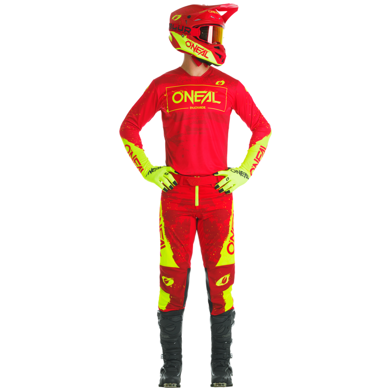 Load image into Gallery viewer, O'Neal Mayhem Paint Jersey + Pants Combo Red/Neon