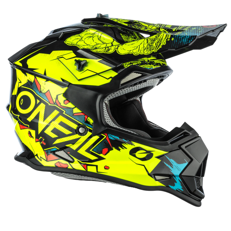 Load image into Gallery viewer, O'Neal Youth 2 SRS Villain Helmet Neon Yellow
