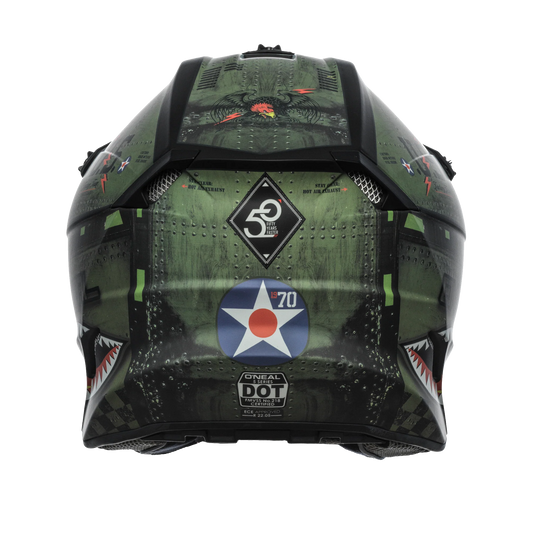 O'Neal 5 SRS Warhawk Helmet Black/Green