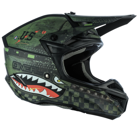 O'Neal 5 SRS Warhawk Helmet Black/Green