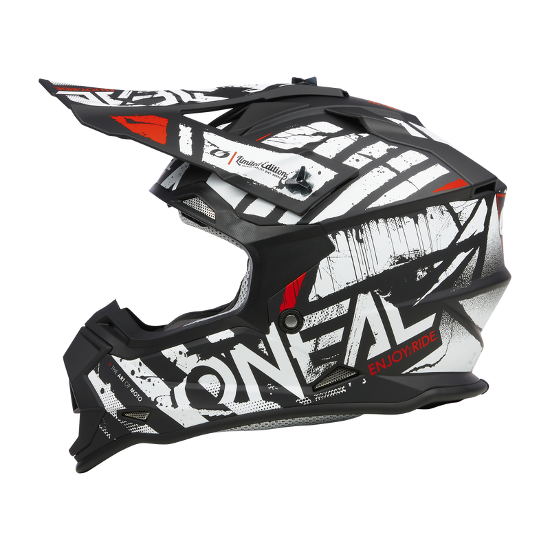 Load image into Gallery viewer, O'Neal 2 SRS Glitch V.23 Helmet Black/White