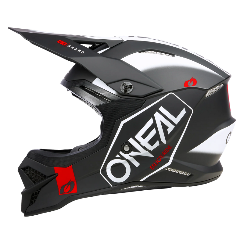 Load image into Gallery viewer, O'Neal 3 SRS Hexx V.23 Helmet Black/White