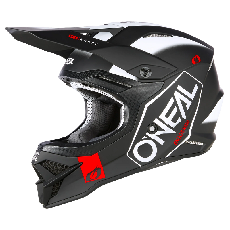 Load image into Gallery viewer, O'Neal 3 SRS Hexx V.23 Helmet Black/White