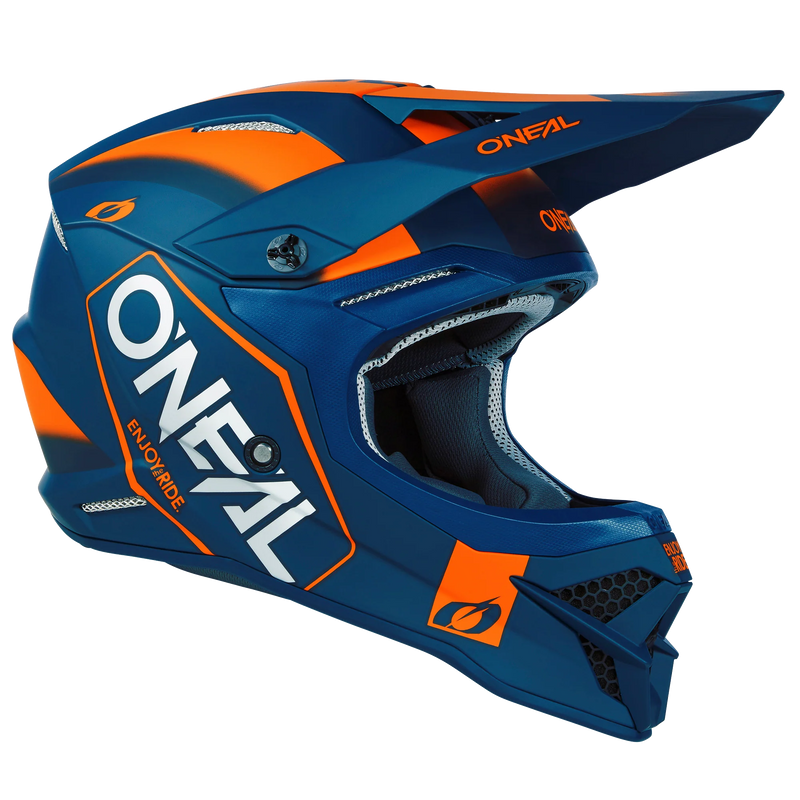 Load image into Gallery viewer, O'Neal 3 SRS Hexx V.23 Helmet Blue/Orange