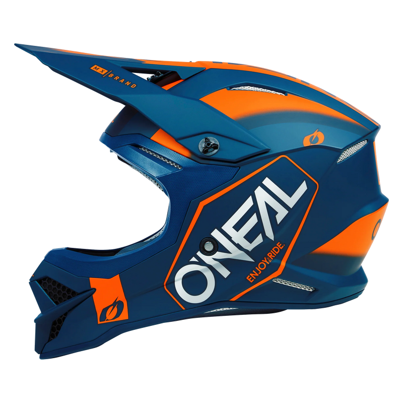 Load image into Gallery viewer, O'Neal 3 SRS Hexx V.23 Helmet Blue/Orange