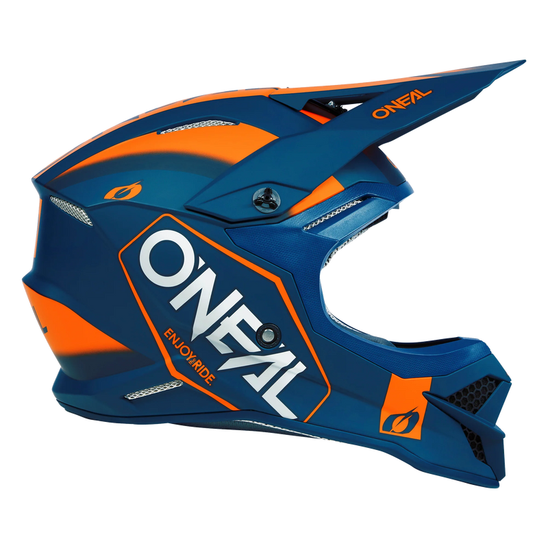Load image into Gallery viewer, O'Neal 3 SRS Hexx V.23 Helmet Blue/Orange