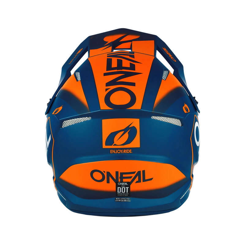 Load image into Gallery viewer, O'Neal 3 SRS Hexx V.23 Helmet Blue/Orange