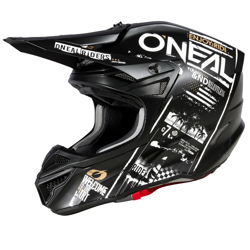 Load image into Gallery viewer, O'Neal 5 SRS Attack V.23 Helmet Black/White