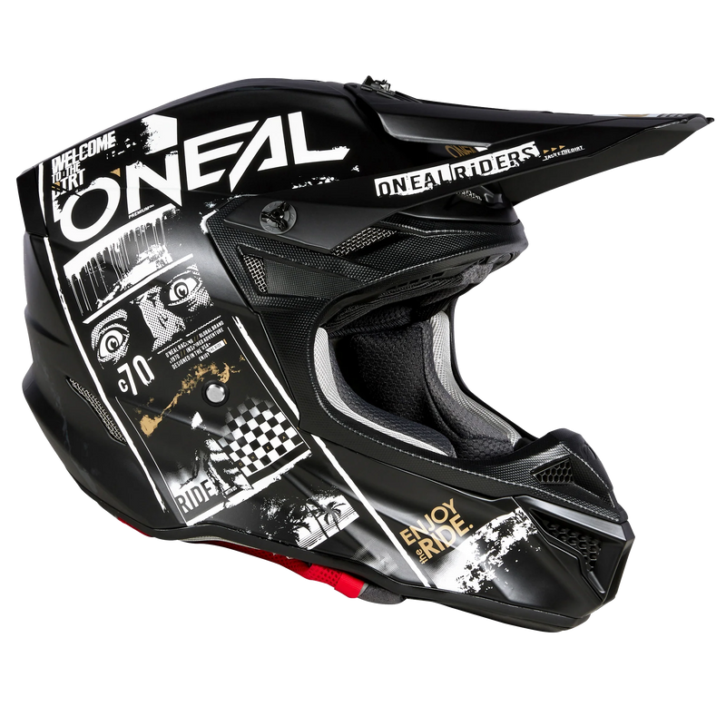 Load image into Gallery viewer, O'Neal 5 SRS Attack V.23 Helmet Black/White