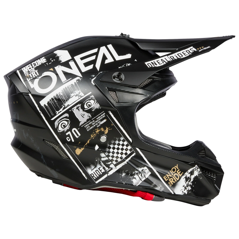 Load image into Gallery viewer, O'Neal 5 SRS Attack V.23 Helmet Black/White