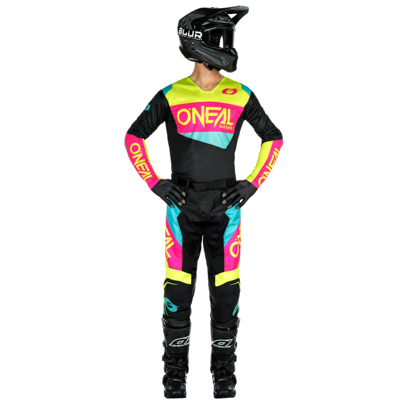 Load image into Gallery viewer, O'Neal Hardwear Air V.24 Slam Black/Neon/Pink Pants & Jersey Gearset