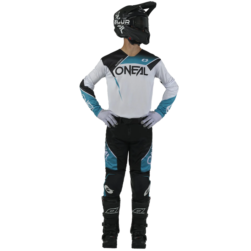 Load image into Gallery viewer, O'Neal Hardwear Air V.25 Slam Black/Teal Pants & Jersey Gearset