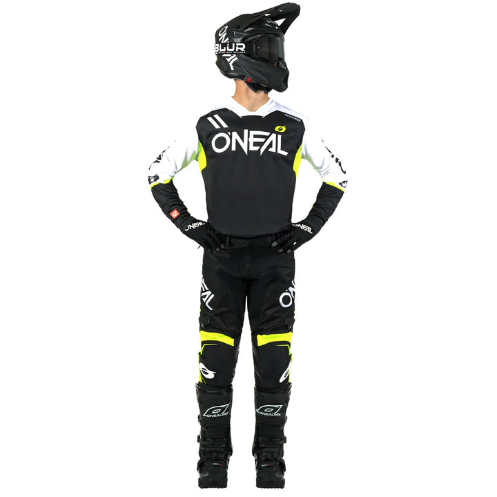 Load image into Gallery viewer, O'Neal Hardwear Flow Black/White Pants & Jersey Gearset