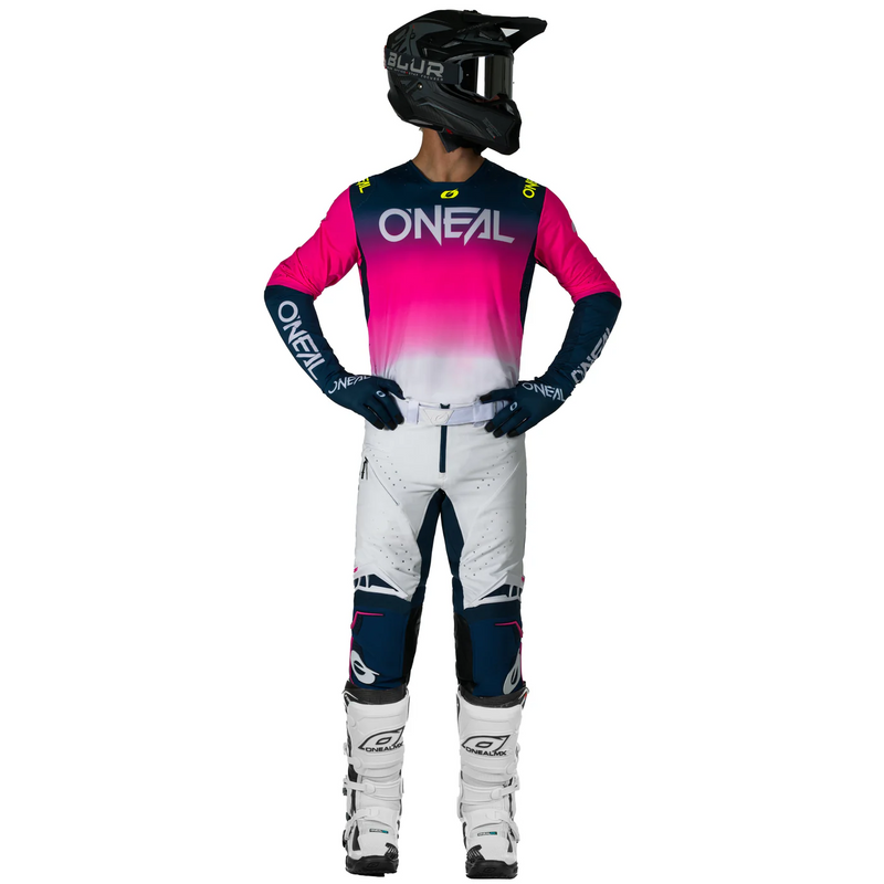 Load image into Gallery viewer, O'Neal Prodigy 55 Blue/Pink Pants & Jersey Gearset