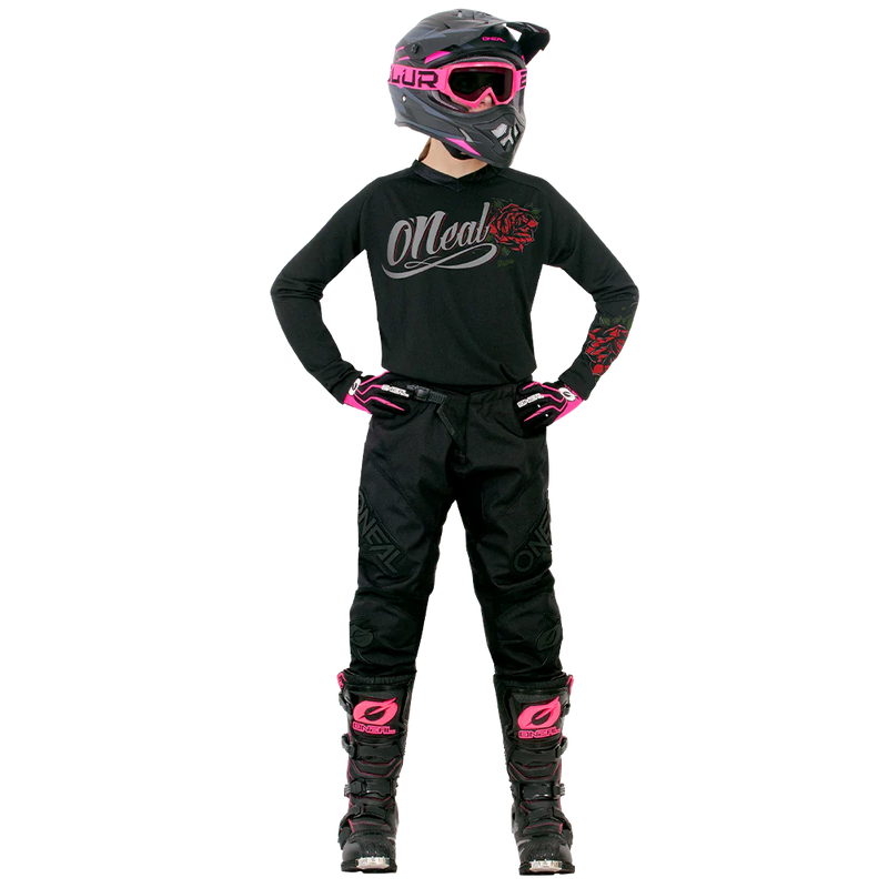 Load image into Gallery viewer, O'NEAL Women's Element Threat Jersey Black/Red