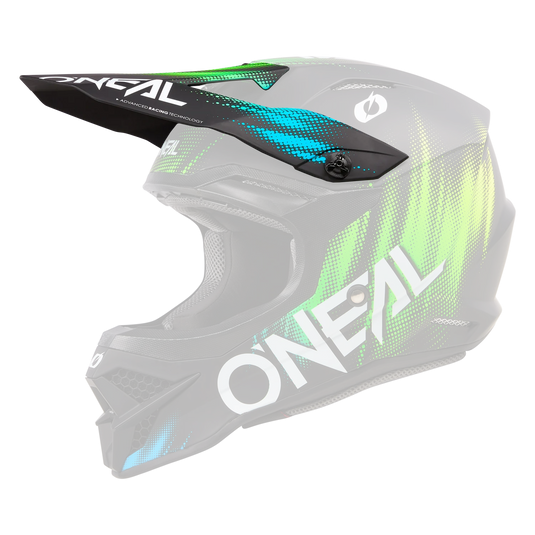 Replacement O'Neal 3 SRS Voltage Black/Green Helmet Visor
