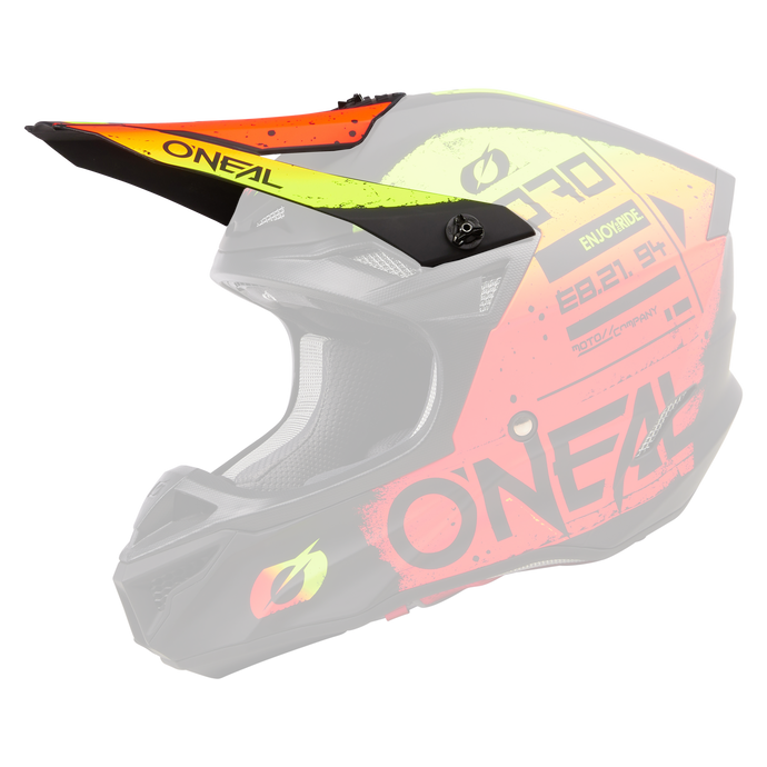 Replacement O'Neal  5 SRS Scarz Black/Red Helmet Visor