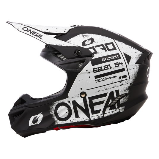 O'Neal 5 SRS Scarz V.24 Helmet Black/White