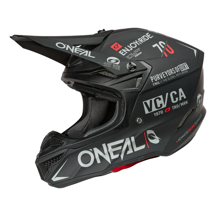 Load image into Gallery viewer, O&#39;Neal 5 SRS Brand Helmet Black/Gray
