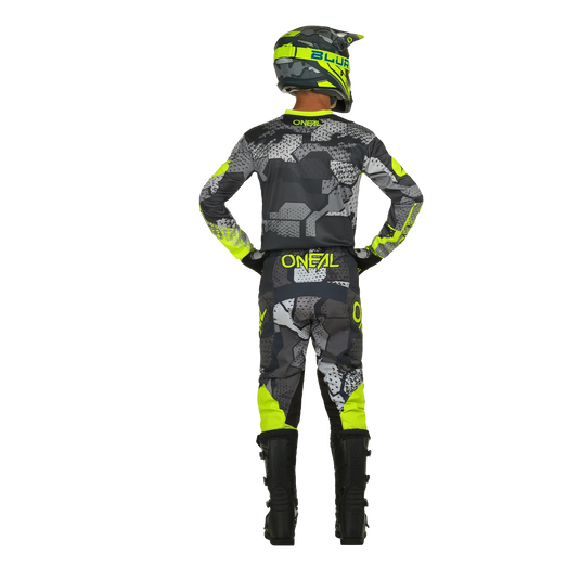 O'NEAL Element Camo Pants Gray/Neon Yellow