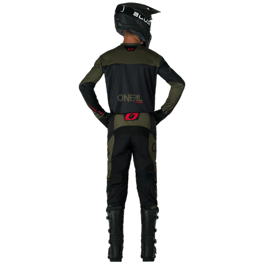 O'Neal Element Racewear Black/Olive Pants & Jersey Gearset