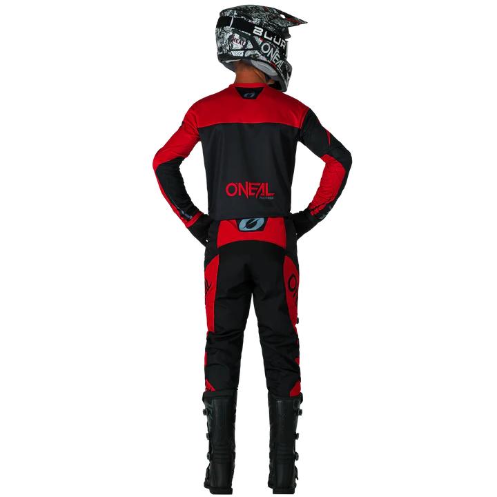 Load image into Gallery viewer, O&#39;Neal Element Racewear Black/Red Pants &amp; Jersey Gearset
