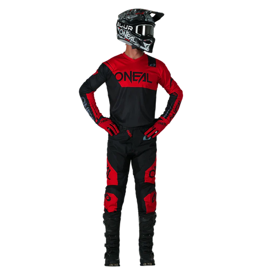 O'Neal Element Racewear Black/Red Pants & Jersey Gearset