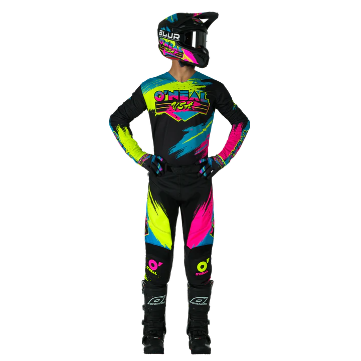Load image into Gallery viewer, O&#39;Neal Mayhem Reseda Black / Neon Pant &amp; Jersey Gearset
