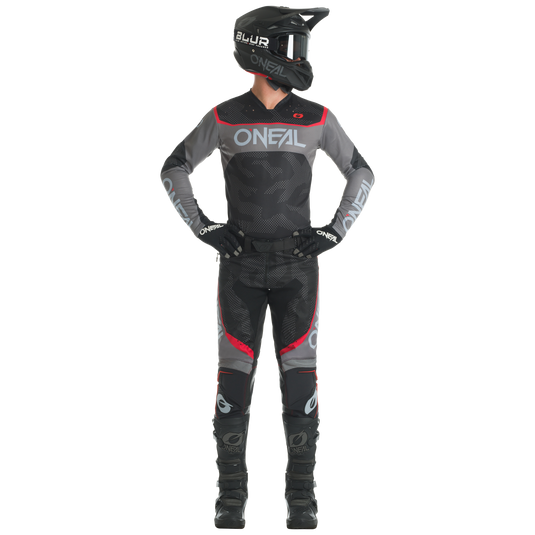 O'Neal Hardwear Camo Jersey + Pants Gear Bundle Black/Gray
