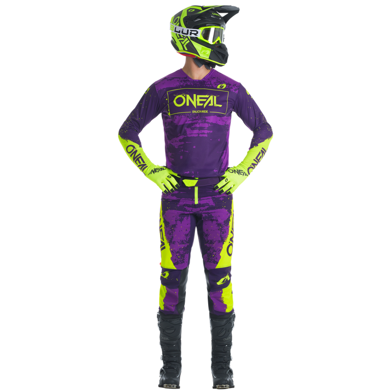 Load image into Gallery viewer, O'Neal Mayhem Paint Jersey + Pants Combo Purple/Neon
