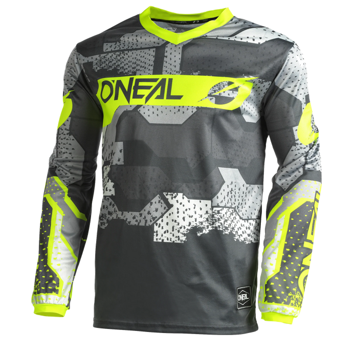O'Neal Element Camo Jersey Gray/Neon Yellow
