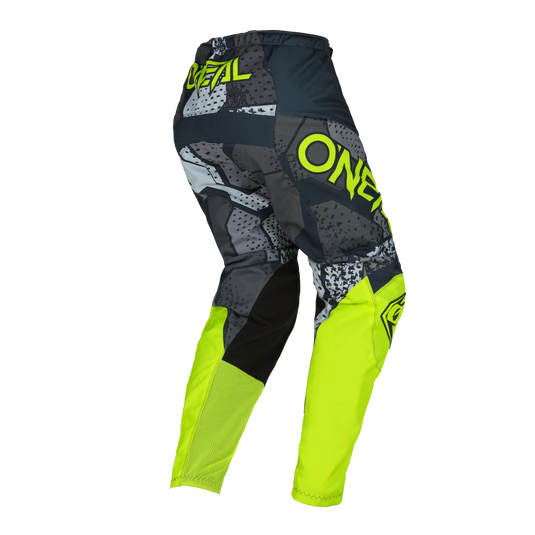 O'NEAL Element Camo Pants Gray/Neon Yellow