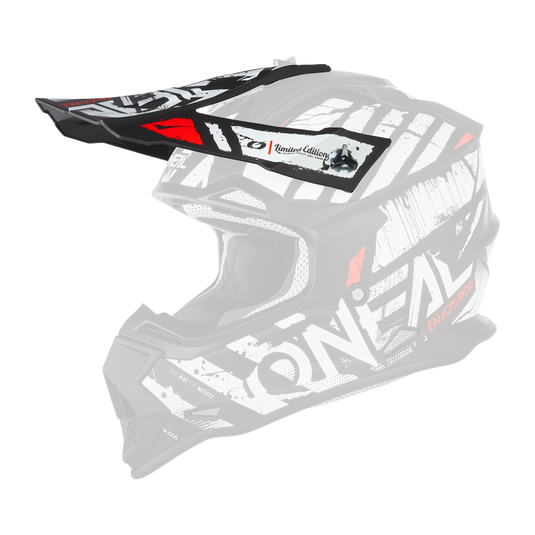 Replacement O'Neal 2 SRS Glitch V.23 Black/White Helmet Visor