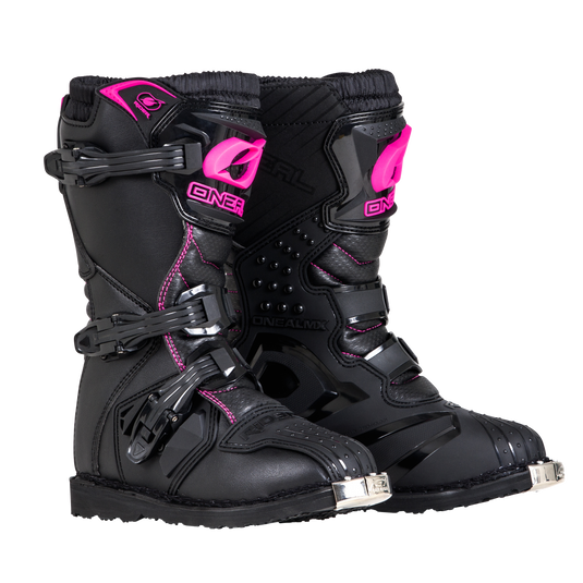 O'NEAL Youth Rider Boots Black/Pink
