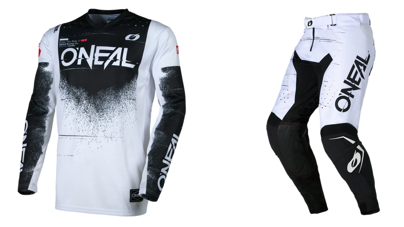 Load image into Gallery viewer, O&#39;Neal Hardwear Swipe Jersey &amp; Pant White/Black Gearset
