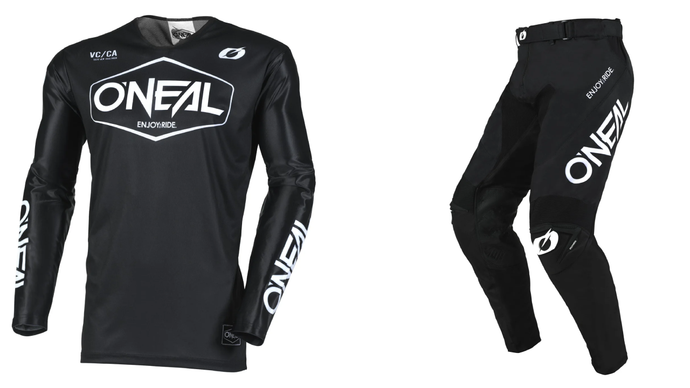 O'Neal Mayhem Hexx Black / White Pants & Jersey Gearset