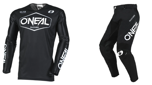 O'Neal Mayhem Hexx Black / White Pants & Jersey Gearset