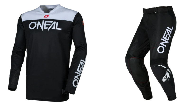 Load image into Gallery viewer, O&#39;Neal Hardwear Elite Jersey &amp; Pant Black / White Gearset
