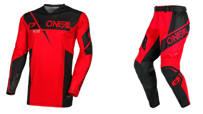 O'Neal Hardwear Haze Black/Red Pant & Jersey Gearset