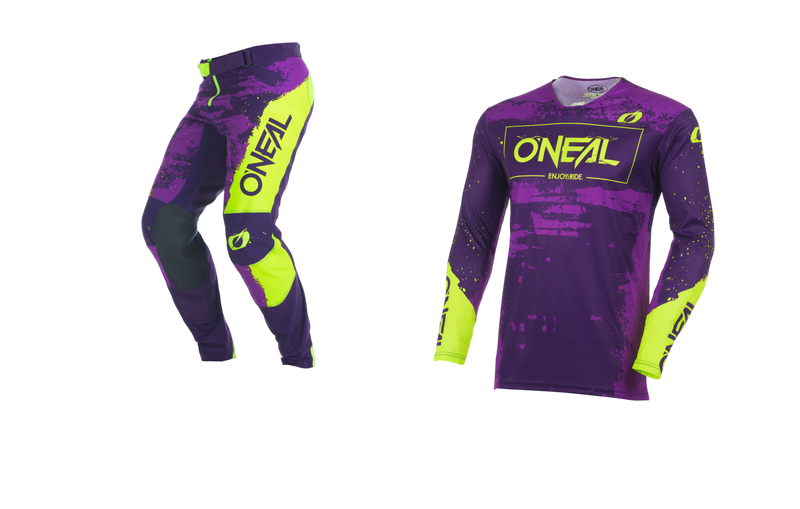 Load image into Gallery viewer, O'Neal Mayhem Paint Jersey + Pants Combo Purple/Neon
